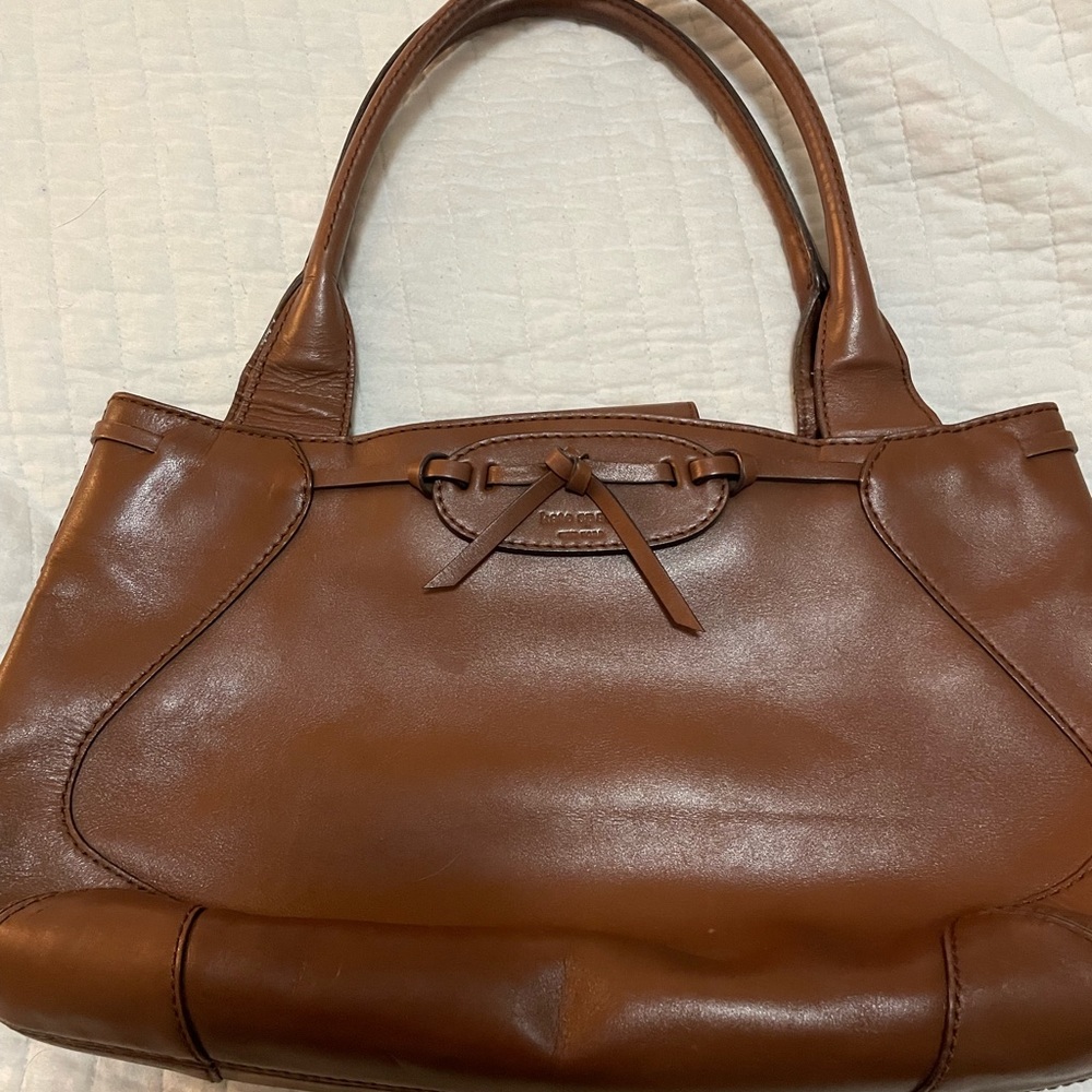EUC Kate Spade brown leather handbag
